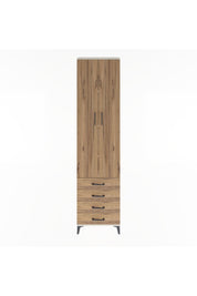 Arges Dolap 4 Raflı 4 Çekmeceli 2 Kapaklı 60x30x243 Aytaşı-Çam