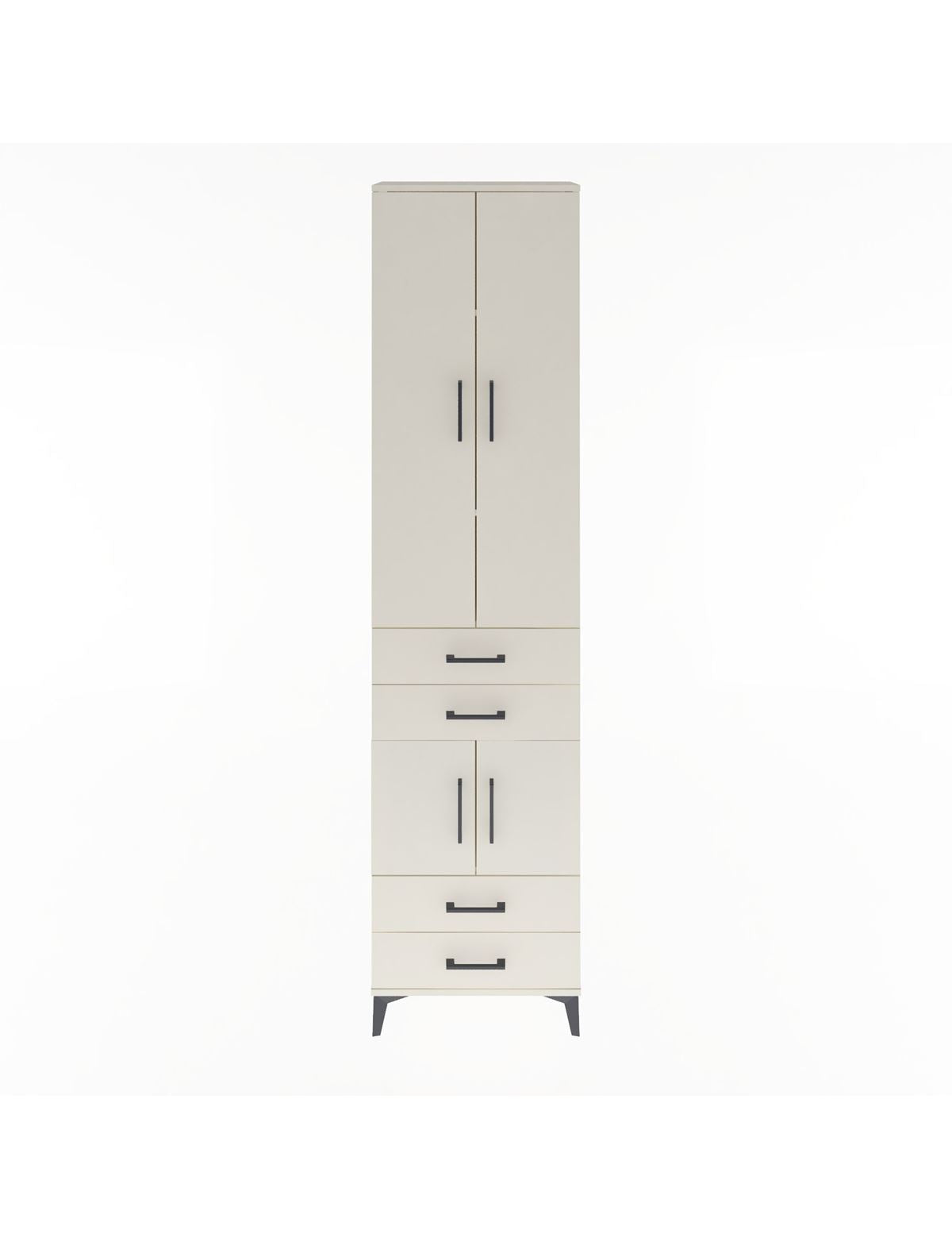 Arges Dolap 4 Raflı 4 Çekmeceli 4 Kapaklı 60x30x243 Aytaşı-Aytaşı