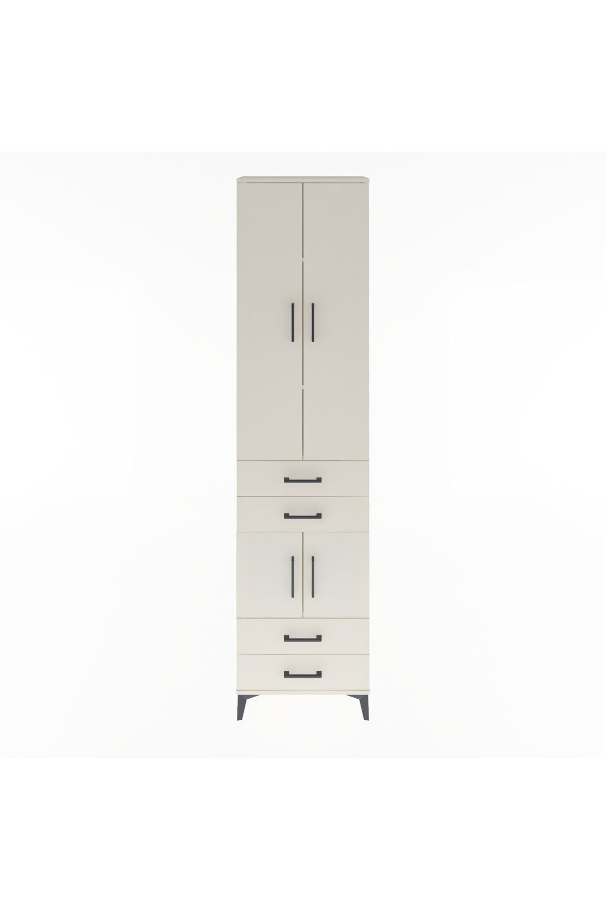 Arges Dolap 4 Raflı 4 Çekmeceli 4 Kapaklı 60x30x243 Aytaşı-Aytaşı