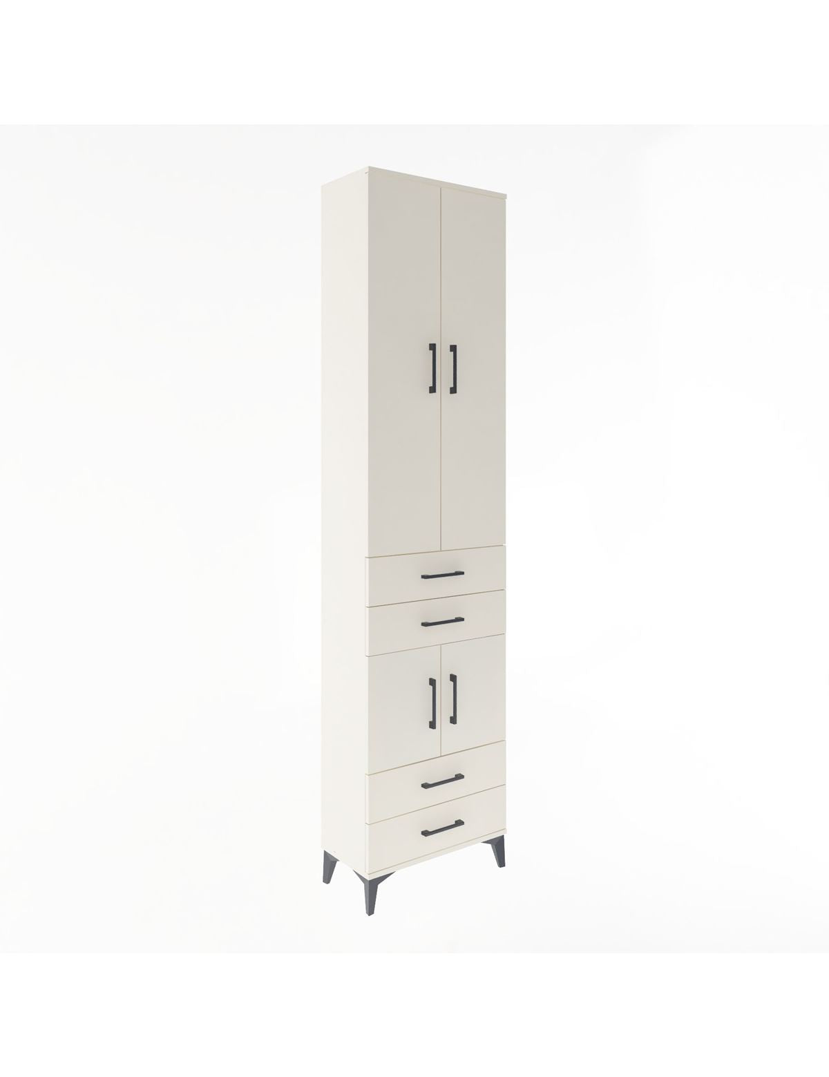 Arges Dolap 4 Raflı 4 Çekmeceli 4 Kapaklı 60x30x243 Aytaşı-Aytaşı