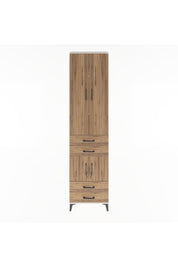 Arges Dolap 4 Raflı 4 Çekmeceli 4 Kapaklı 60x30x243 Aytaşı-Çam