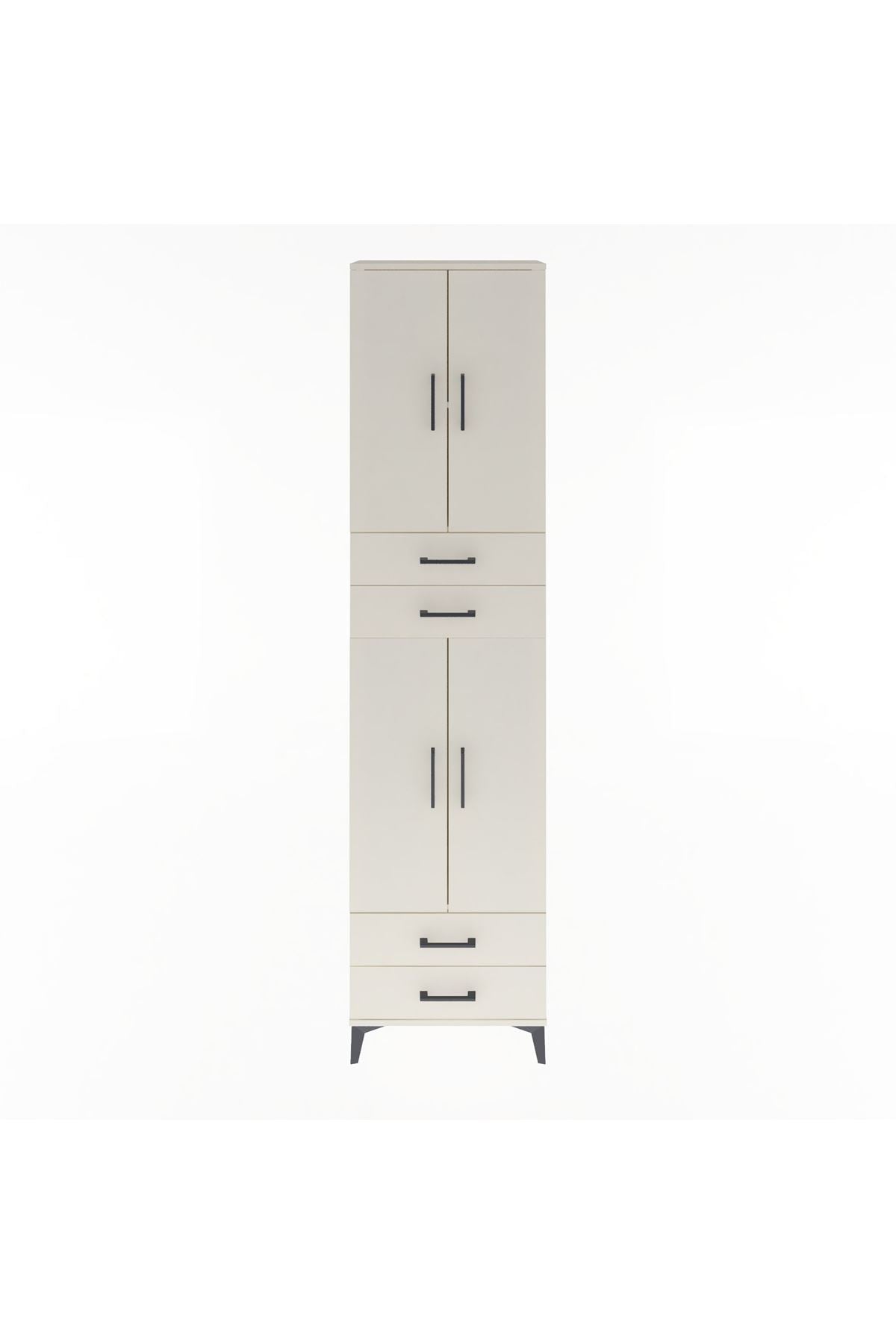 Arges Dolap 3 Raflı 4 Çekmeceli 4 Kapaklı 60x30x243 Aytaşı-Aytaşı