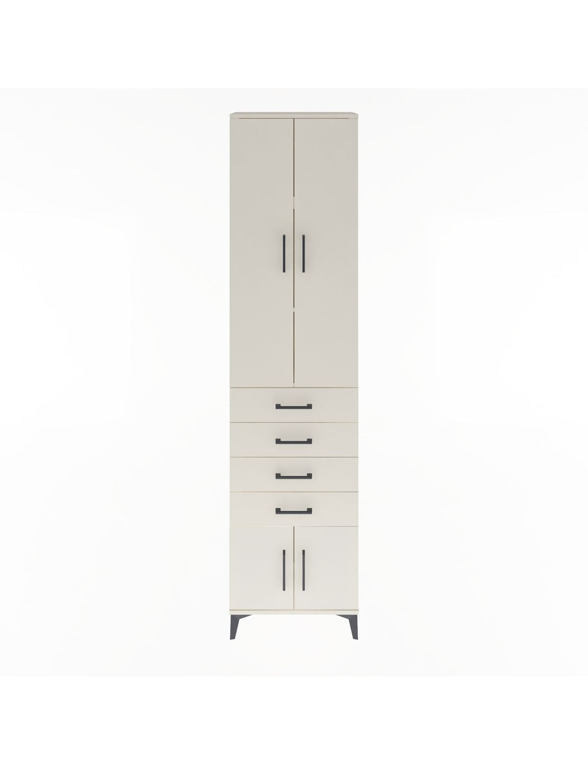 Arges Dolap 3 Raflı 4 Çekmeceli 4 Kapaklı 60x30x243 Aytaşı-Aytaşı