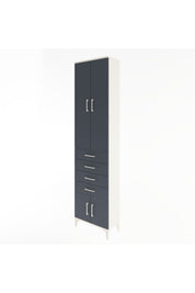 Arges Dolap 3 Raflı 4 Çekmeceli 4 Kapaklı 60x30x243 - S32M088V2A