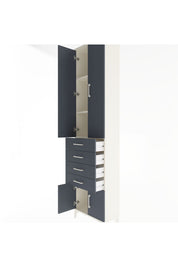 Arges Dolap 3 Raflı 4 Çekmeceli 4 Kapaklı 60x30x243 - S32M088V2A