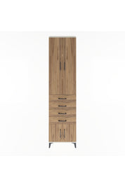 Arges Dolap 3 Raflı 4 Çekmeceli 4 Kapaklı 60x30x243 - S32M088V3A
