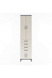 Arges Dolap 3 Raflı 4 Çekmeceli 4 Kapaklı 60x30x243 - S32M088V4A