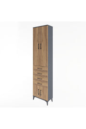 Arges Dolap 3 Raflı 4 Çekmeceli 4 Kapaklı 60x30x243 - S32M088V6A