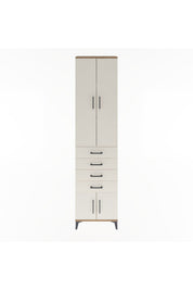 Arges Dolap 3 Raflı 4 Çekmeceli 4 Kapaklı 60x30x243 - S32M088V7A