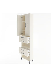 Arges Dolap 4 Raflı 4 Çekmeceli 2 Kapaklı 60x30x243 Aytaşı-Aytaşı