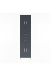 Arges Dolap 4 Raflı 4 Çekmeceli 4 Kapaklı 60x30x243 Aytaşı-Antrasit