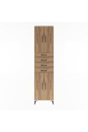 Arges Dolap 4 Raflı 4 Çekmeceli 4 Kapaklı 60x30x243 Aytaşı-Çam