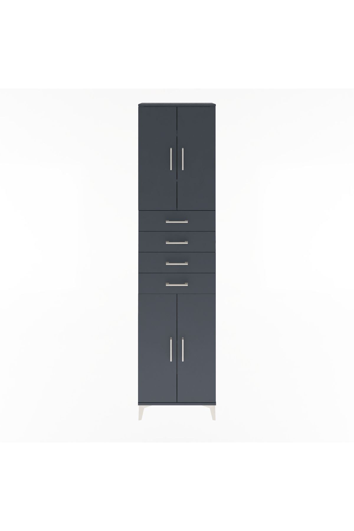 Arges Dolap 4 Raflı 4 Çekmeceli 4 Kapaklı 60x30x243 - S32M090V5A