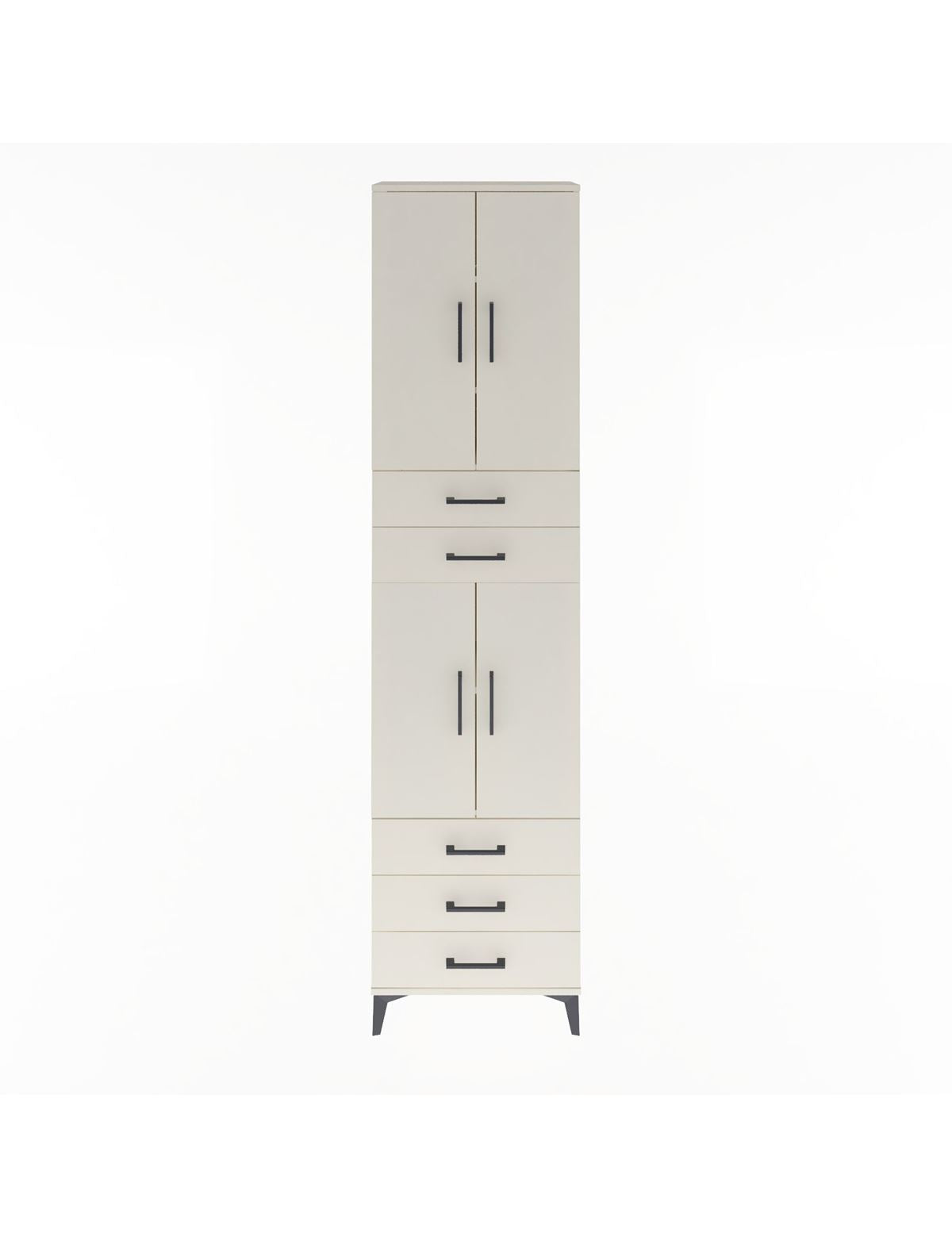 Arges Dolap 5 Raflı 5 Çekmeceli 4 Kapaklı 60x30x243 Aytaşı-Aytaşı