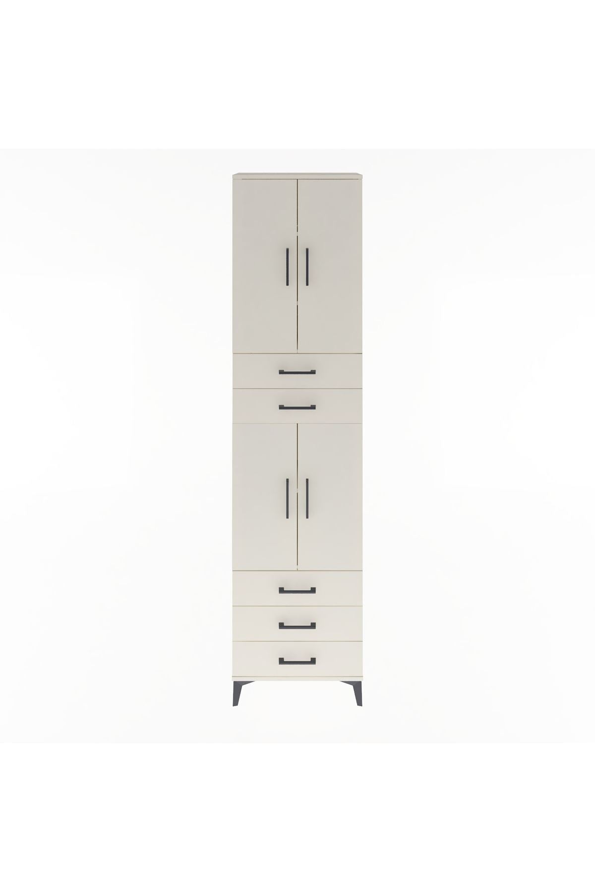 Arges Dolap 5 Raflı 5 Çekmeceli 4 Kapaklı 60x30x243 Aytaşı-Aytaşı