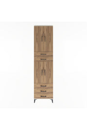 Arges Dolap 5 Raflı 5 Çekmeceli 4 Kapaklı 60x30x243 Aytaşı-Çam