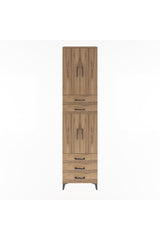 Arges Dolap 5 Raflı 5 Çekmeceli 4 Kapaklı 60x30x243