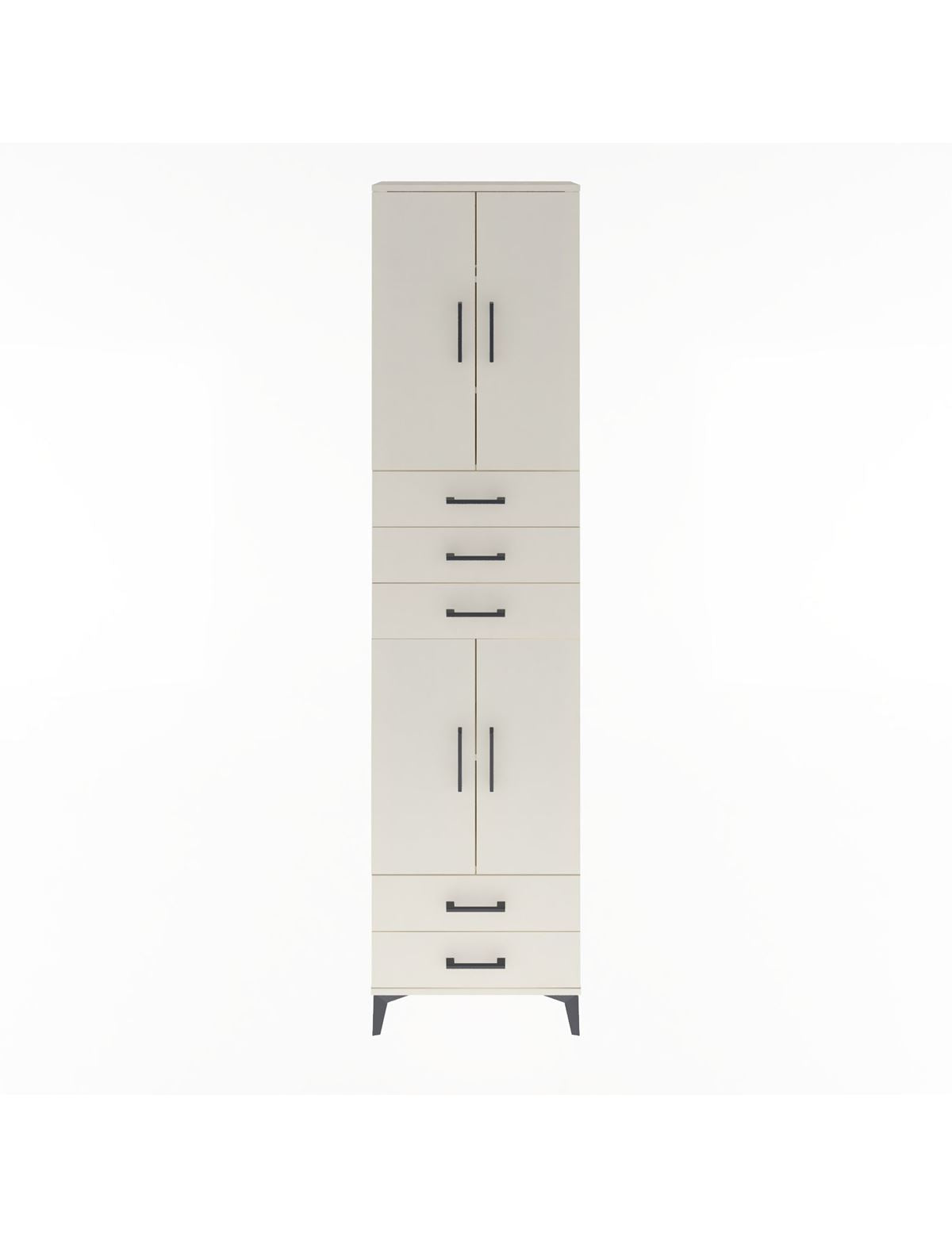 Arges Dolap 5 Raflı 5 Çekmeceli 4 Kapaklı 60x30x243 Aytaşı-Aytaşı