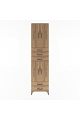 Arges Dolap 5 Raflı 5 Çekmeceli 4 Kapaklı 60x30x243