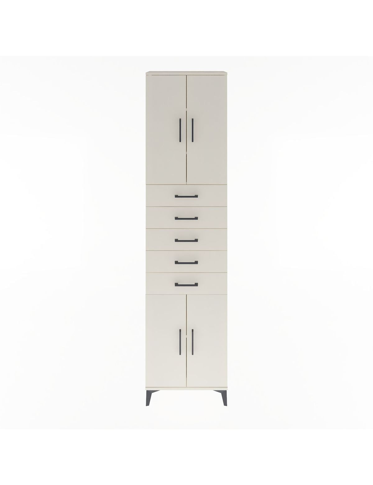 Arges Dolap 4 Raflı 5 Çekmeceli 4 Kapaklı 60x30x243 Aytaşı-Aytaşı