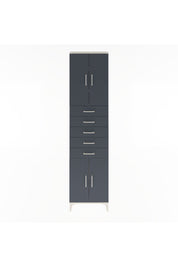 Arges Dolap 4 Raflı 5 Çekmeceli 4 Kapaklı 60x30x243 Aytaşı-Antrasit