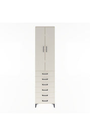 Arges Dolap 4 Raflı 6 Çekmeceli 2 Kapaklı 60x30x243 Aytaşı-Aytaşı