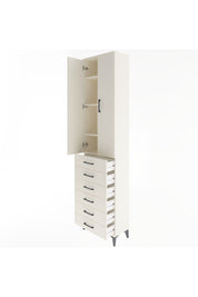 Arges Dolap 4 Raflı 6 Çekmeceli 2 Kapaklı 60x30x243 Aytaşı-Aytaşı