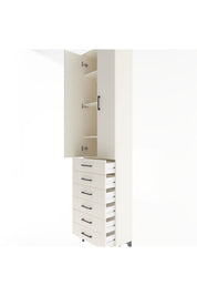 Arges Dolap 4 Raflı 6 Çekmeceli 2 Kapaklı 60x30x243 Aytaşı-Aytaşı