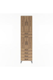 Arges Dolap 4 Raflı 6 Çekmeceli 4 Kapaklı 60x30x243 Aytaşı-Çam