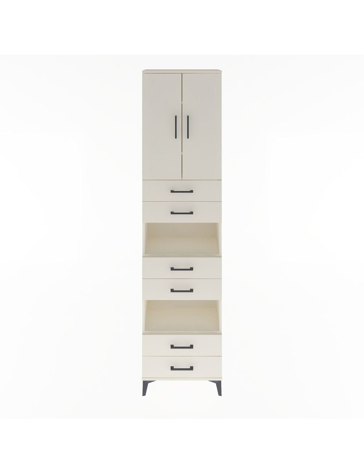 Arges Dolap 5 Raflı 6 Çekmeceli 2 Kapaklı 60x30x243 Aytaşı-Aytaşı