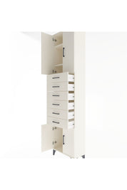 Arges Dolap 3 Raflı 6 Çekmeceli 4 Kapaklı 60x30x243 Aytaşı-Aytaşı