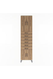 Arges Dolap 3 Raflı 6 Çekmeceli 4 Kapaklı 60x30x243 Aytaşı-Çam