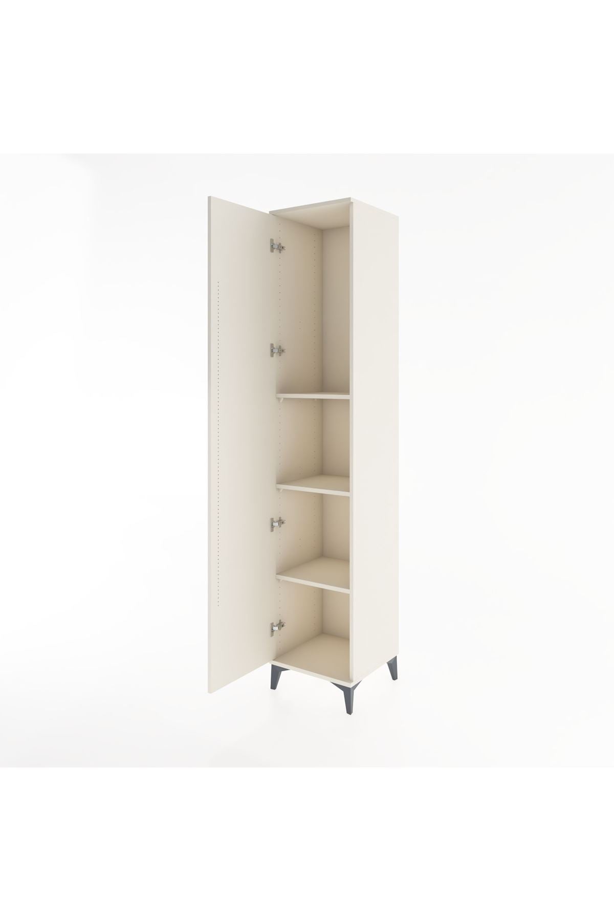 Hyperion Dolap 3 Raflı Tek Kapaklı 44x44x221 Aytaşı-Aytaşı