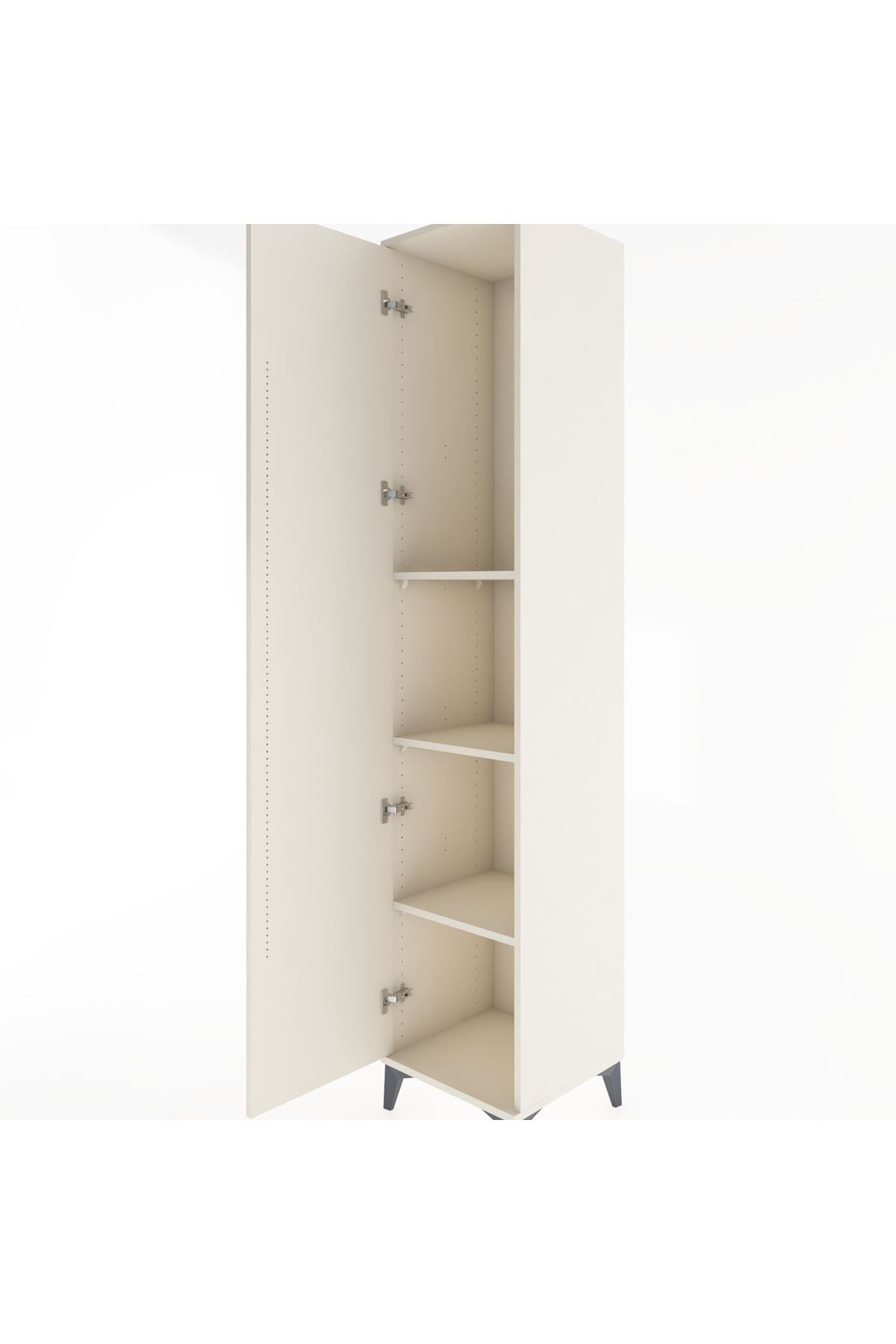 Hyperion Dolap 3 Raflı Tek Kapaklı 44x44x221 Aytaşı-Aytaşı