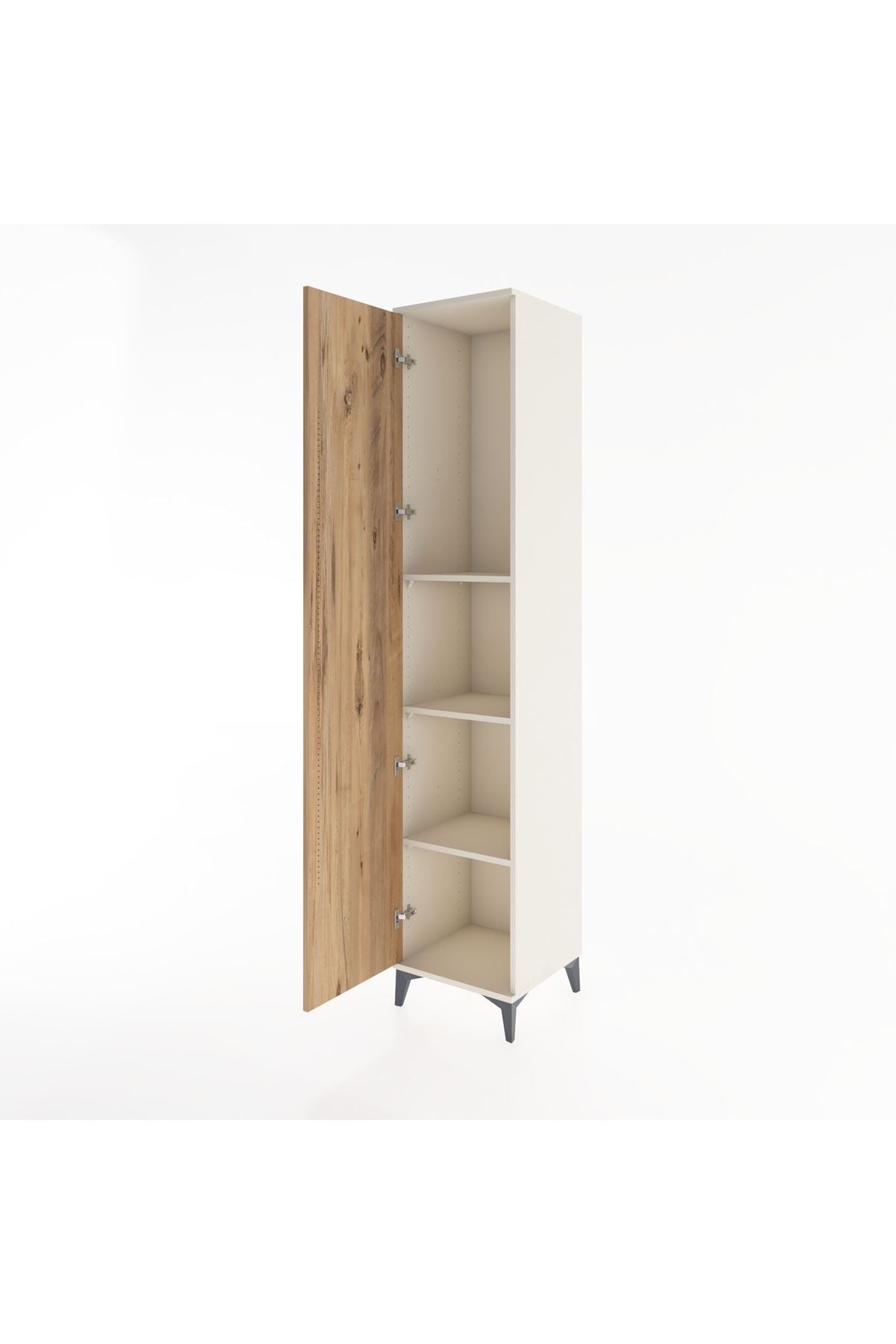 Hyperion Dolap 3 Raflı Tek Kapaklı 44x44x221 Aytaşı-Çam