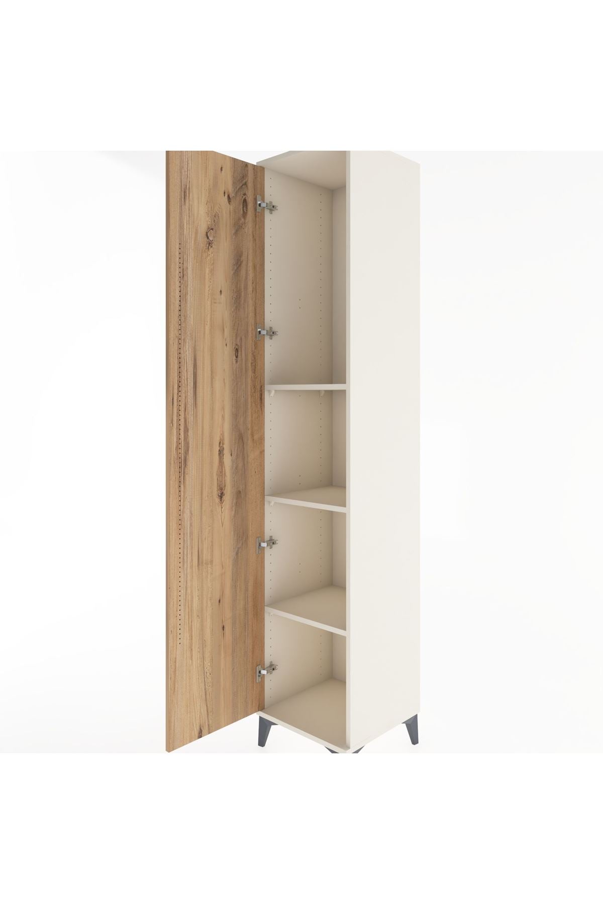 Hyperion Dolap 3 Raflı Tek Kapaklı 44x44x221 Aytaşı-Çam