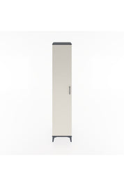 Hyperion Dolap 3 Raflı Tek Kapaklı 44x44x221 Antrasit-Aytaşı