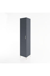 Hyperion Dolap 3 Raflı Tek Kapaklı 44x44x221 Antrasit-Antrasit