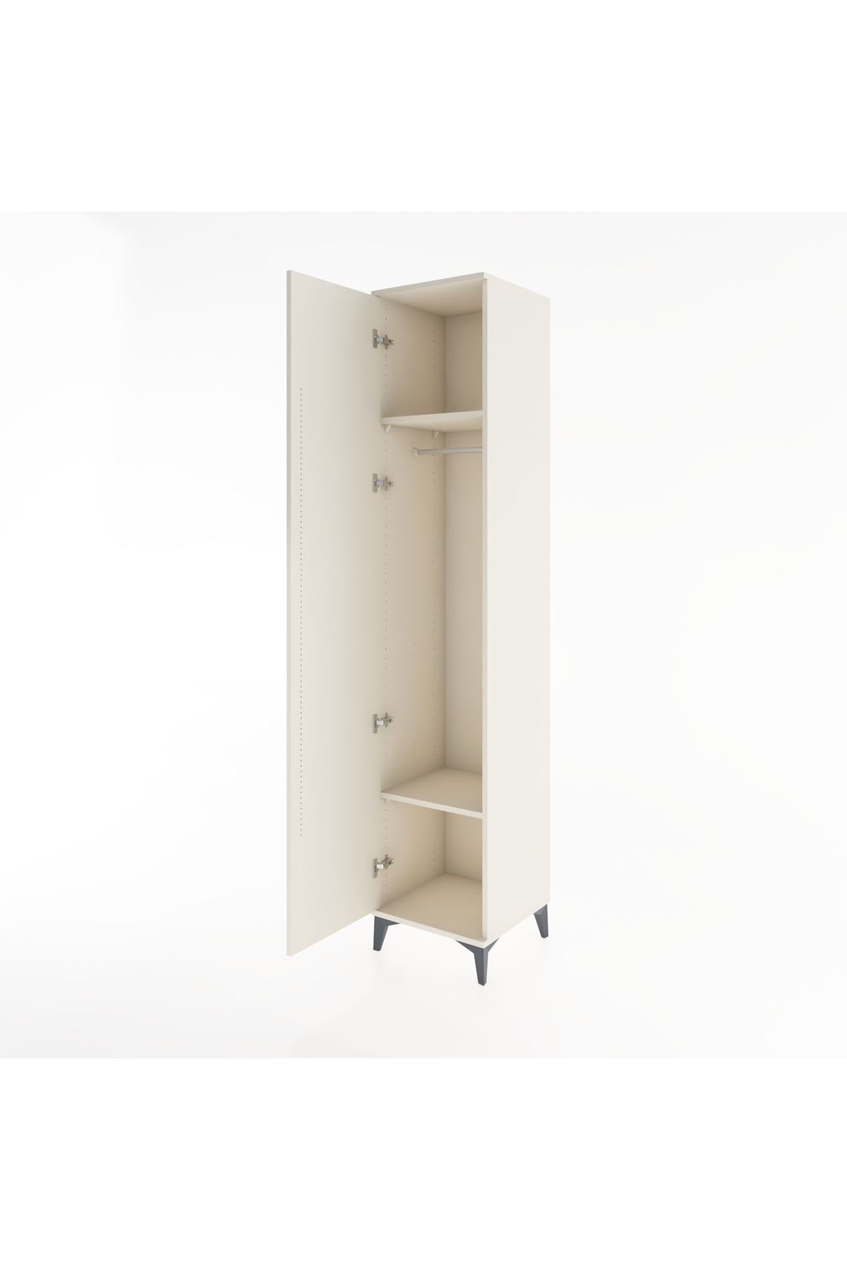 Hyperion Dolap 2 Raflı Tek Kapaklı Tek Askılı 44x44x221 Aytaşı-Aytaşı