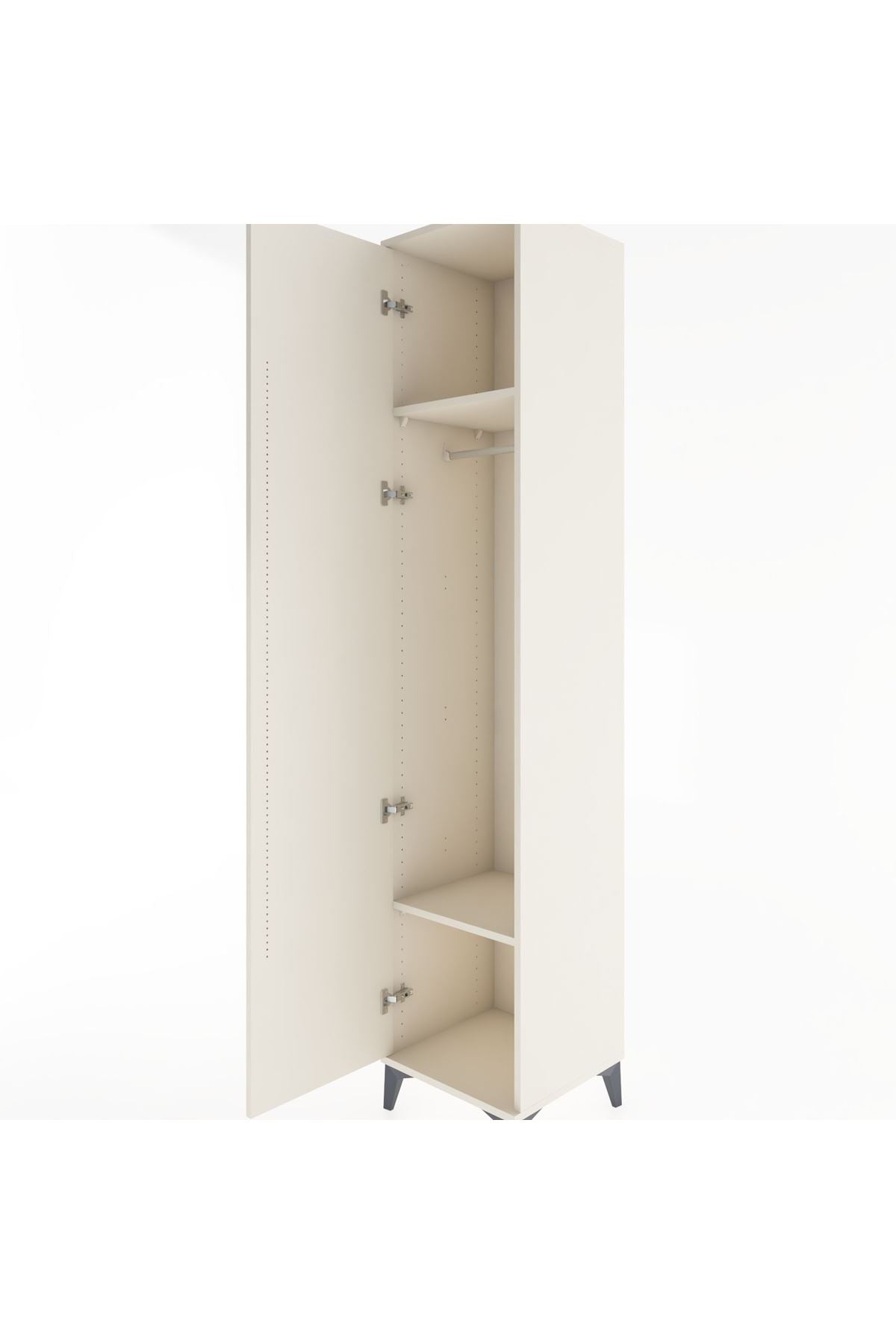 Hyperion Dolap 2 Raflı Tek Kapaklı Tek Askılı 44x44x221 Aytaşı-Aytaşı