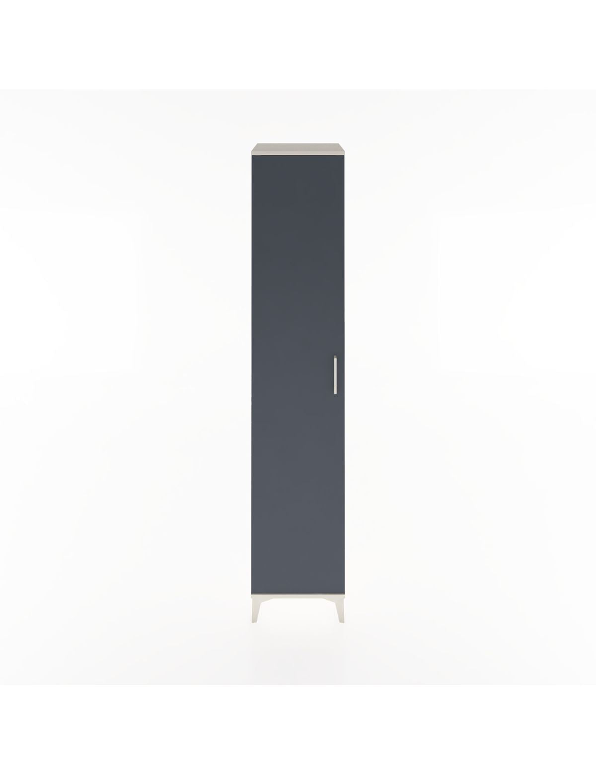 Hyperion Dolap 2 Raflı Tek Kapaklı Tek Askılı 44x44x221 Aytaşı-Antrasit