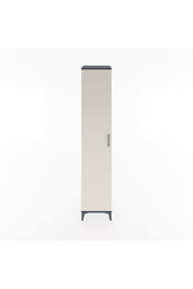 Hyperion Dolap 2 Raflı Tek Kapaklı Tek Askılı 44x44x221 Antrasit-Aytaşı