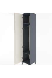 Hyperion Dolap 2 Raflı Tek Kapaklı Tek Askılı 44x44x221 Antrasit-Aytaşı