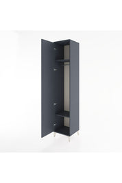 Hyperion Dolap 2 Raflı Tek Kapaklı Tek Askılı 44x44x221 Antrasit-Antrasit