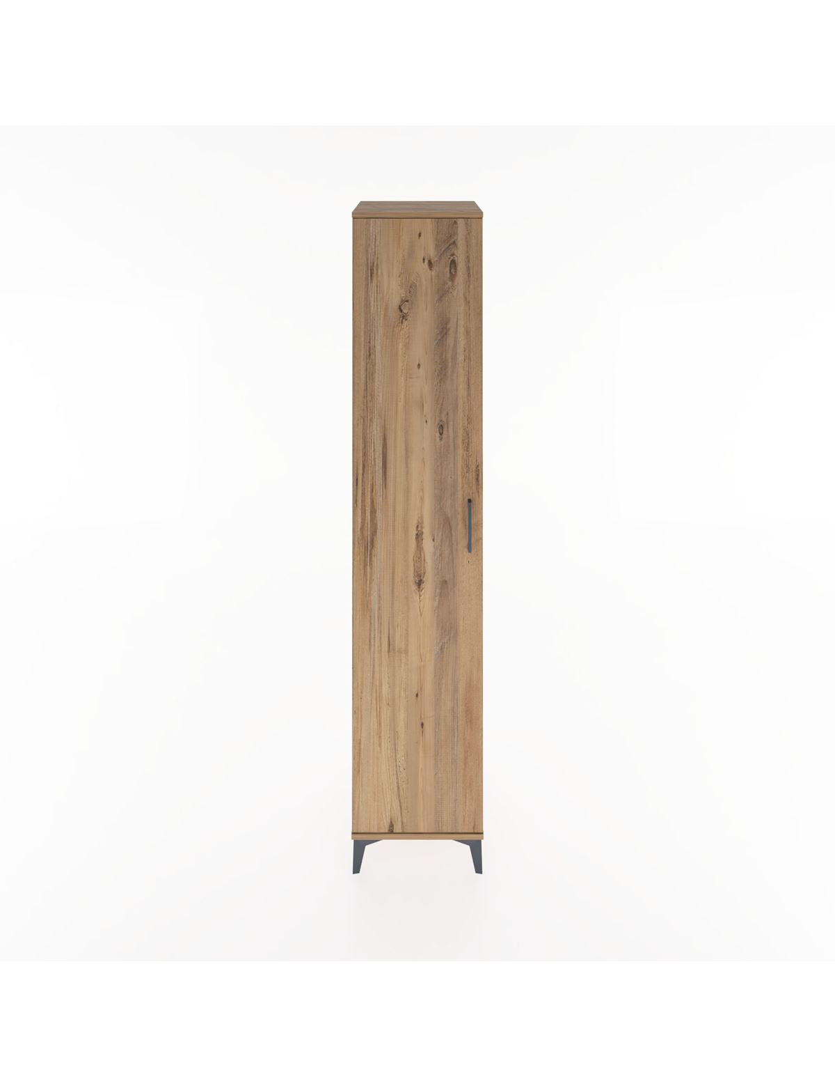 Hyperion Dolap 2 Raflı Tek Kapaklı Tek Askılı 44x44x221 Çam-Çam