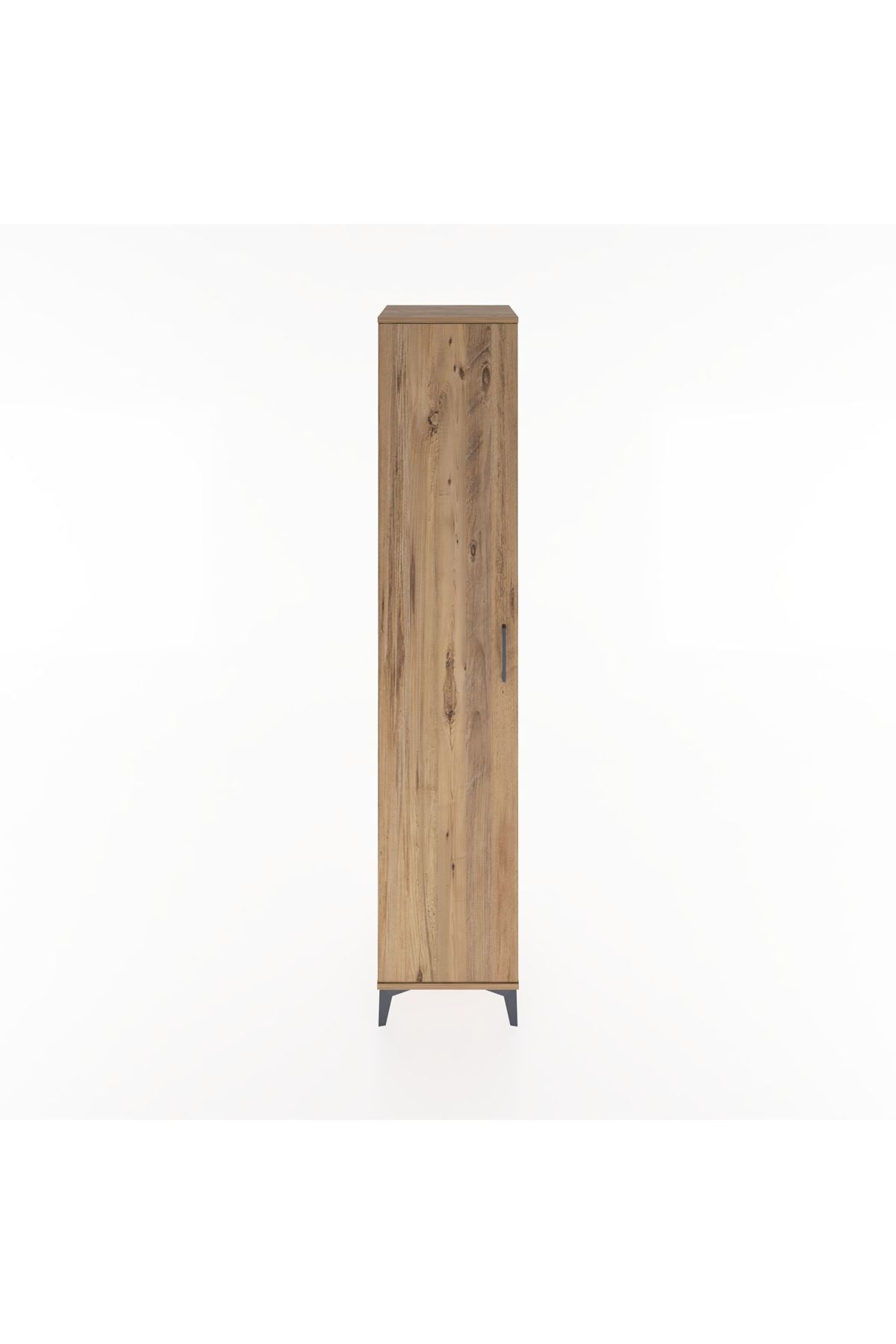 Hyperion Dolap 2 Raflı Tek Kapaklı Tek Askılı 44x44x221 Çam-Çam