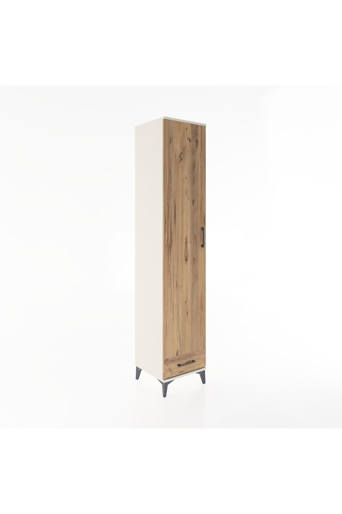 Hyperion Dolap 3 Raflı Tek Çekmeceli Tek Askılı 44x44x221 Aytaşı-Çam