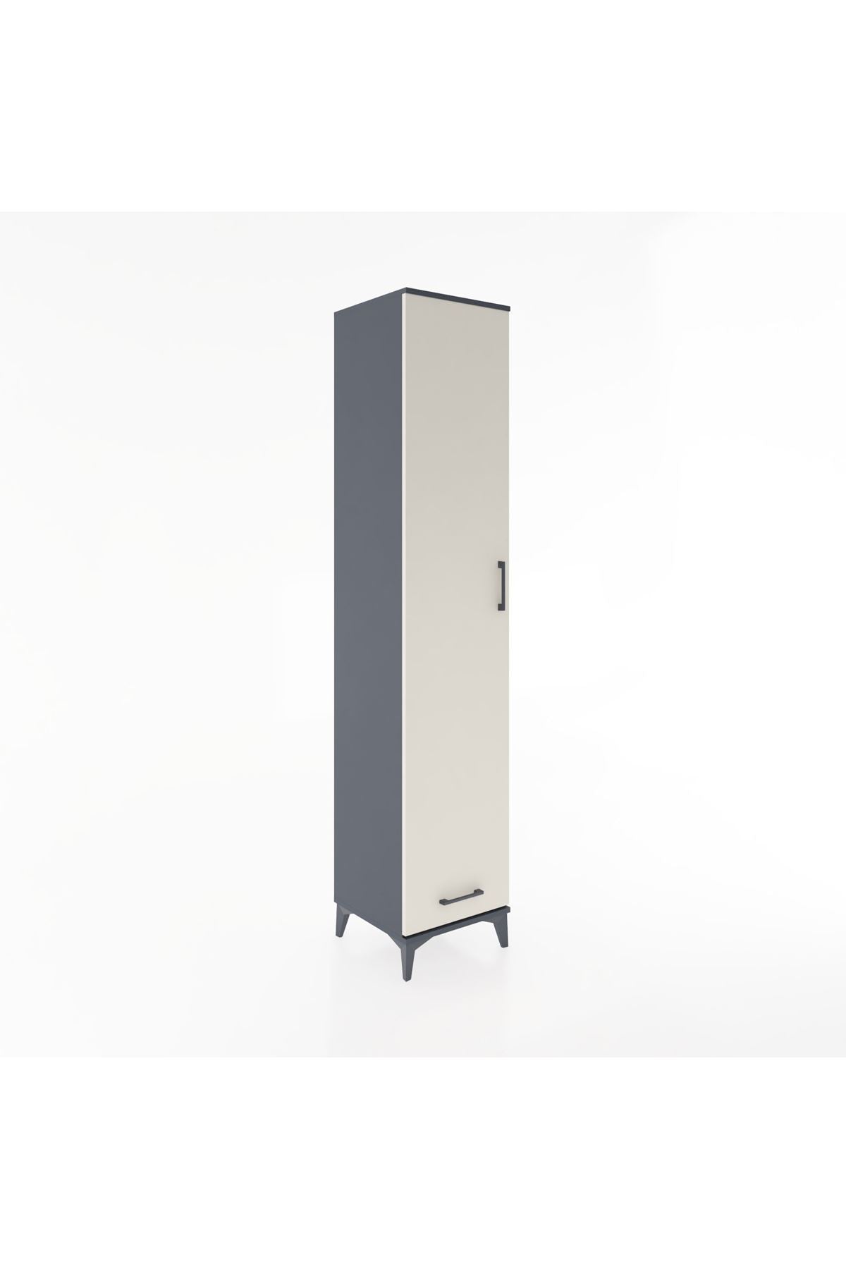 Hyperion Dolap 3 Raflı Tek Çekmeceli Tek Askılı 44x44x221 - S61M003V4B