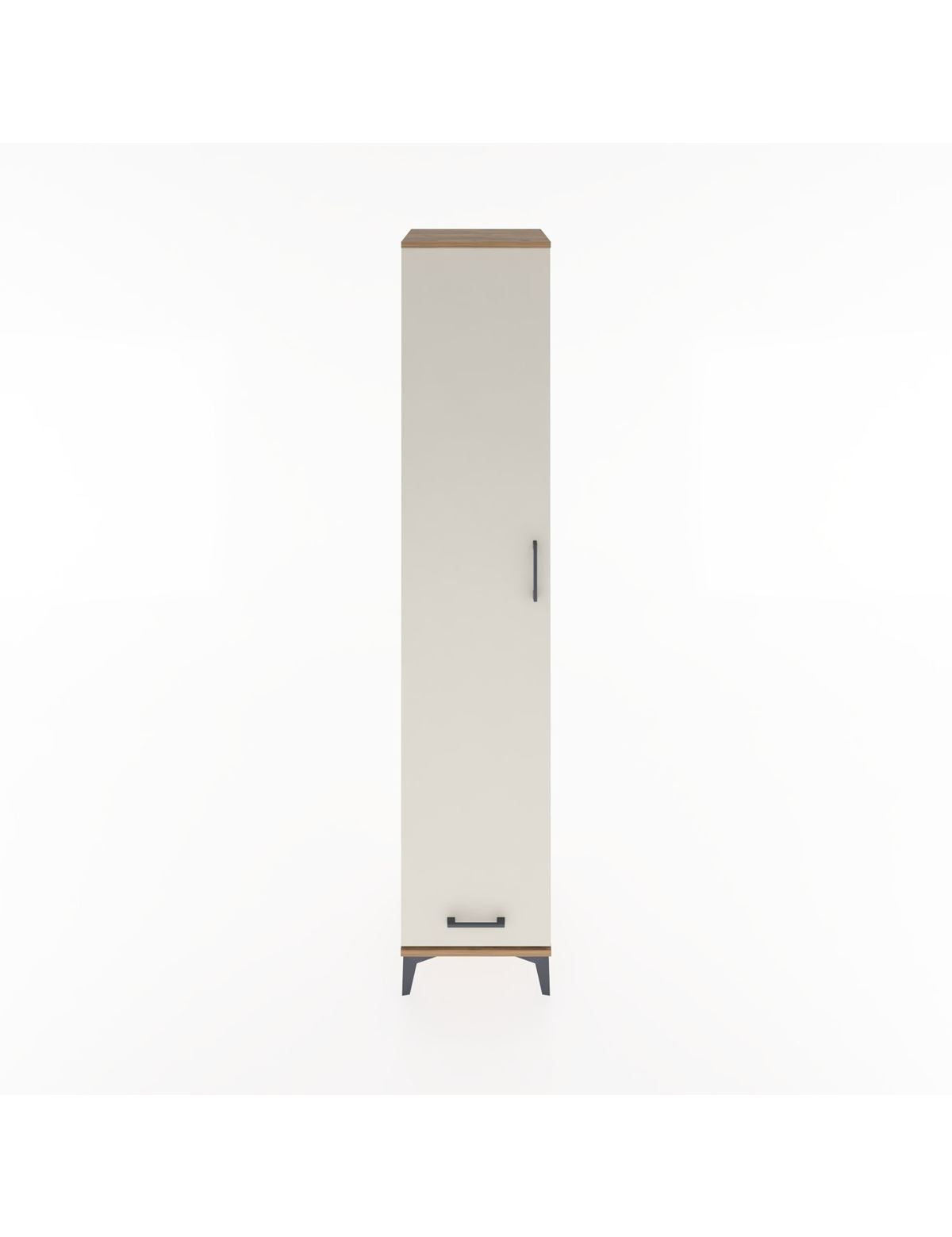 Hyperion Dolap 3 Raflı Tek Çekmeceli Tek Askılı 44x44x221 Çam-Aytaşı