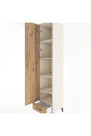 Hyperion Dolap 5 Raflı Tek Çekmeceli Tek Kapaklı 44x44x221 Aytaşı-Çam